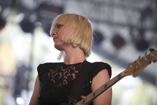 Blonde Guitarist Shreds at Coachella