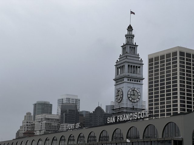 Iconic Clock Tower of San Francisco