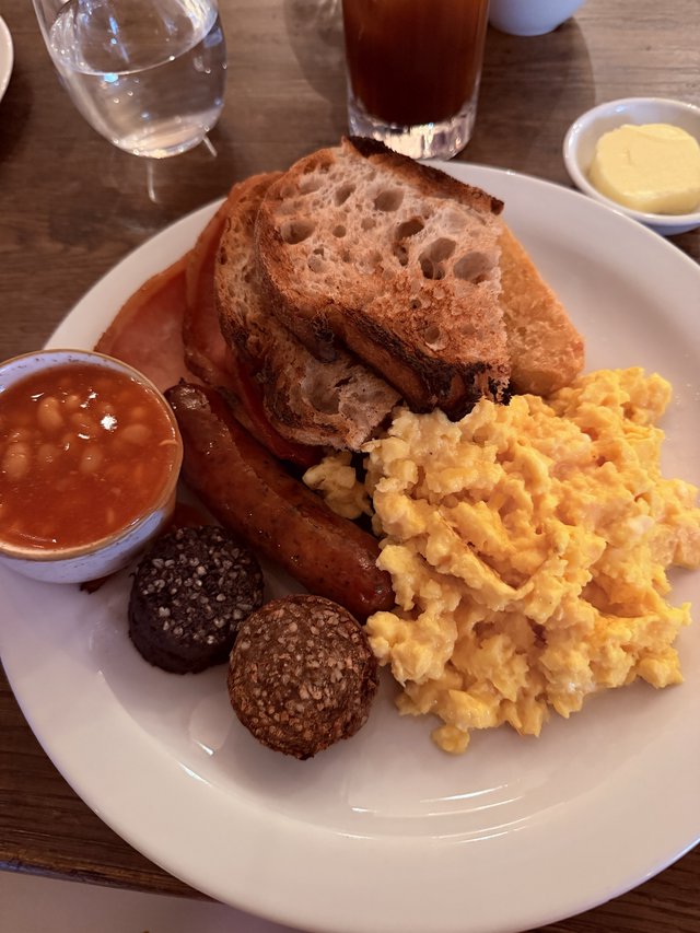 Traditional Full English Breakfast with Artisan Bread
