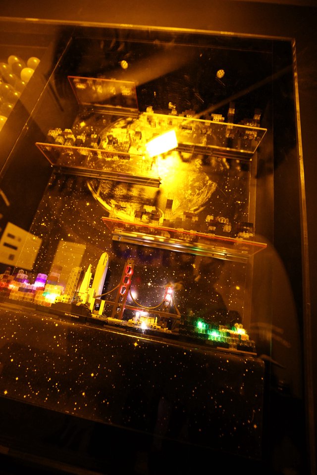 Illuminated San Francisco Cityscape Diorama Display