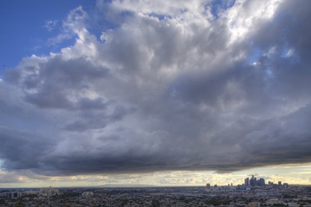 Cloudy Skies over the City