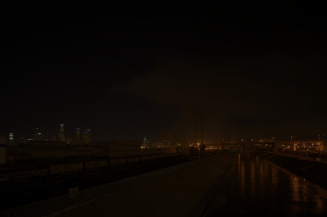Nighttime Metropolis by the River