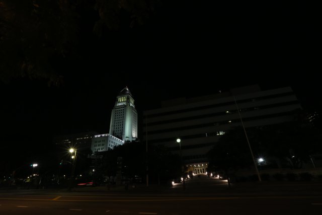 Capitol Building: Nighttime Metropolis