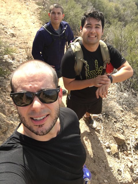 Three Friends Captured the Perfect Moment in Angeles National Forest.