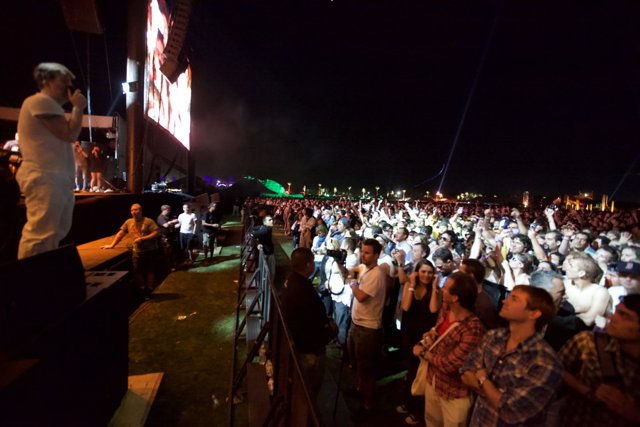 Cochella Concert Crowd Under the Night Sky