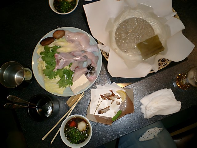Blowfish Dinner in Tokyo