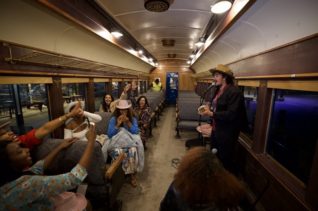 Live Country Music Performance on Vintage Train Car