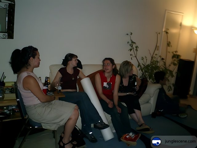 Women's Gathering on a Cozy Couch