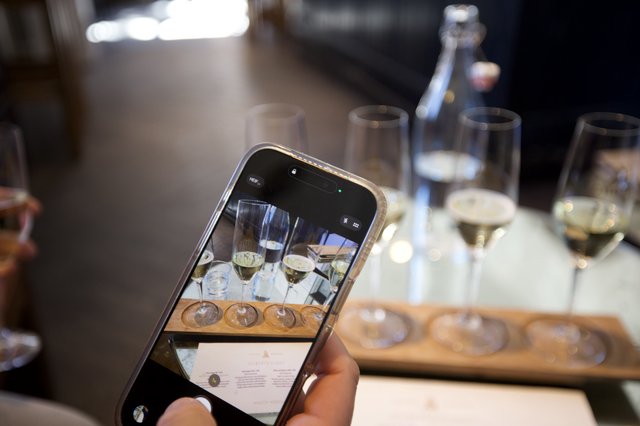 Wine Tasting Flight Photography at Winery