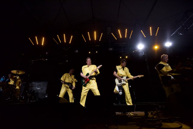 Yellow-suited Band Rocks Coachella Concert