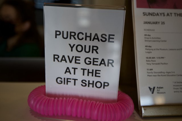 Baby Rave Gift Shop Sign at Asian Art Museum