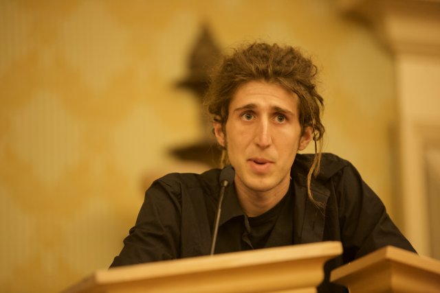Moxie Marlinspike Addresses the Crowd