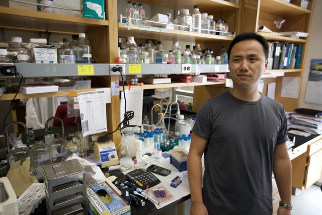 Scientist at UCLA nano lab