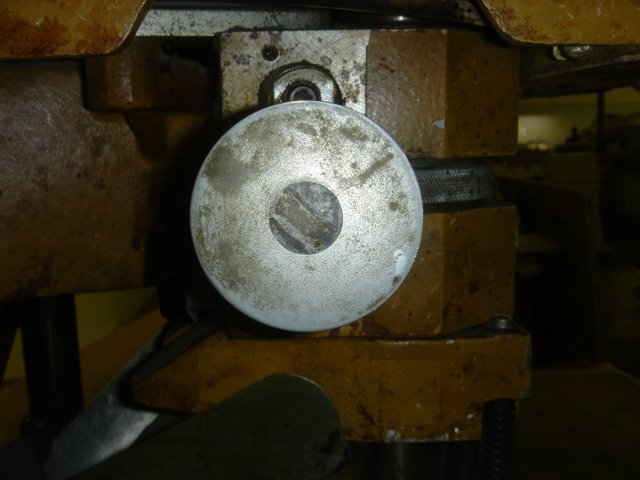 Metallic Spoke on Industrial Machine