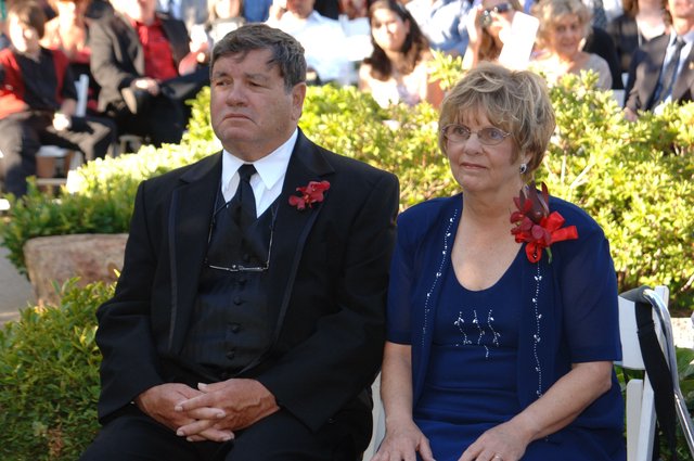 Parents of the Bride or Groom at Outdoor Wedding