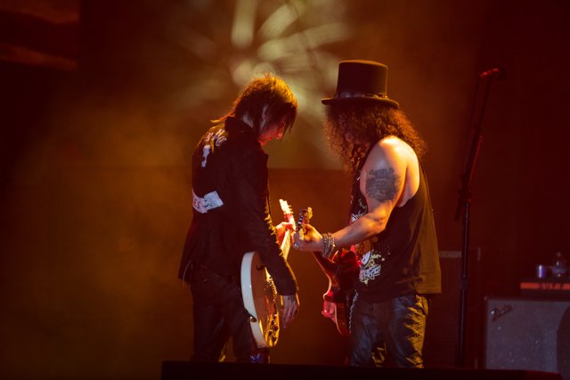 Slash and Jimmy Page at Coachella 2016