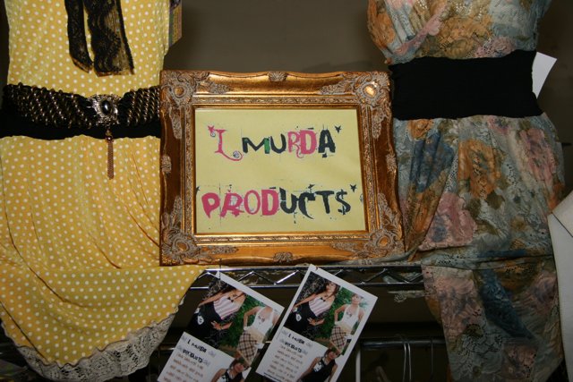 i muda products sign in a boutique