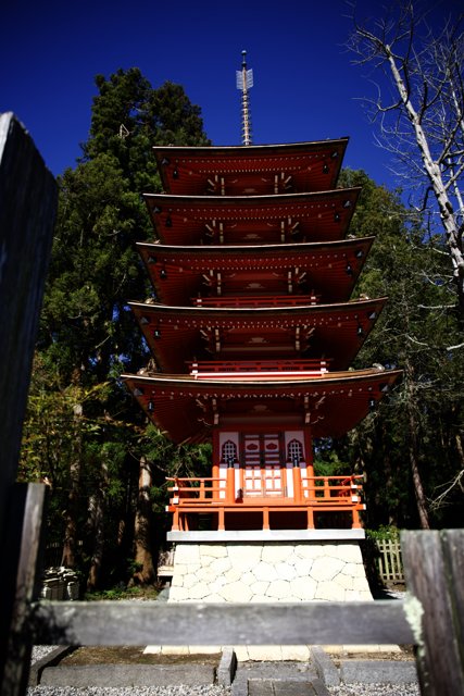Majestic Red Pagoda in the Japanese Tea Garden