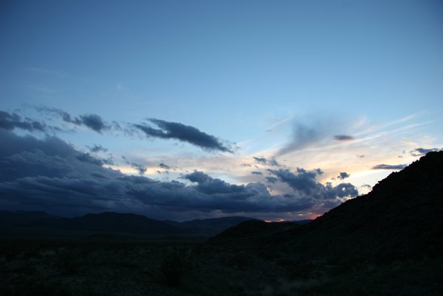 Desert Scenery at Sunset