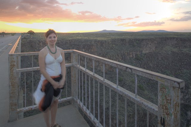 Sunset Portrait at Rio Grande Gorge Bridge, New Mexico