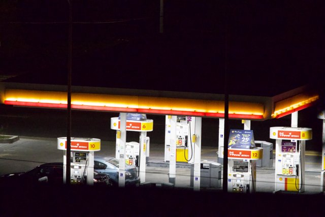 Midnight Fuel Station