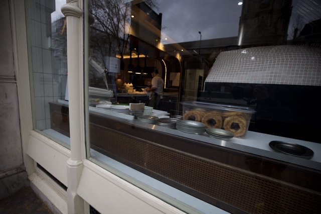 Late Night Bakery Window Display in London