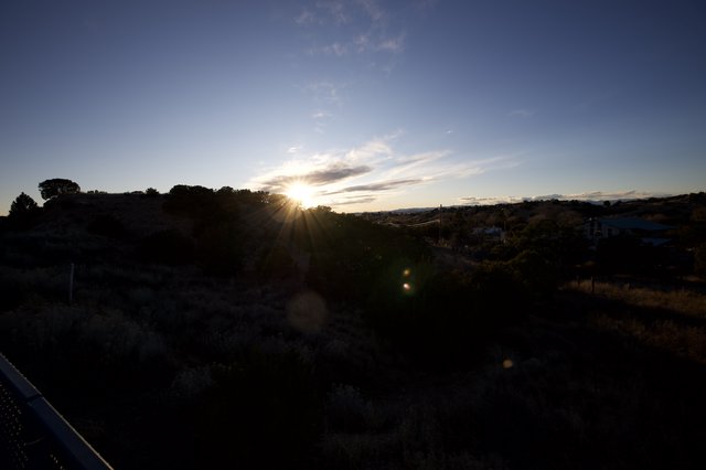 Sunset Over Santa Fe Hills and Valley