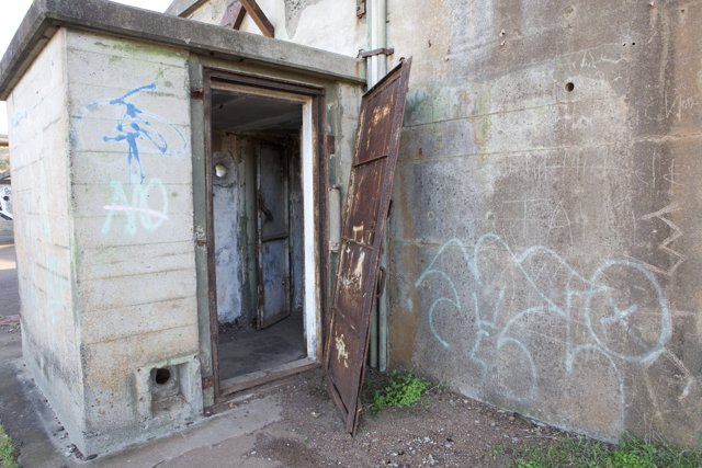 Graffiti on Bunker Door
