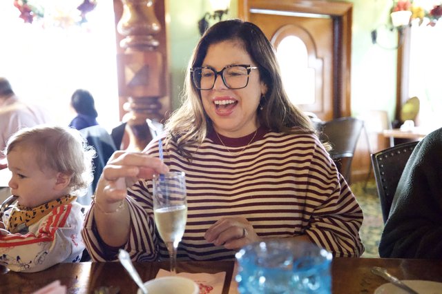 Joyful Family Dining Moment at Madonna Inn