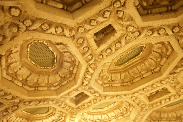 A Golden Masterpiece: The Grand Ballroom Ceiling at the Grand Hotel