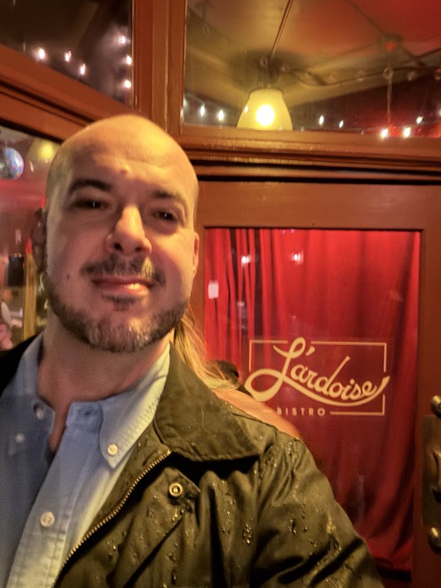 Selfie at L'ardoise Bistro on New Year's Eve