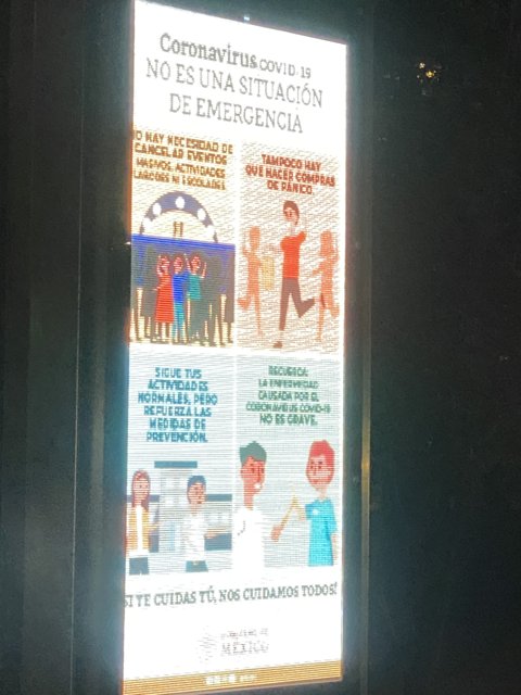 Emergency Services Campaign Billboard in Chapultepec Park, Mexico