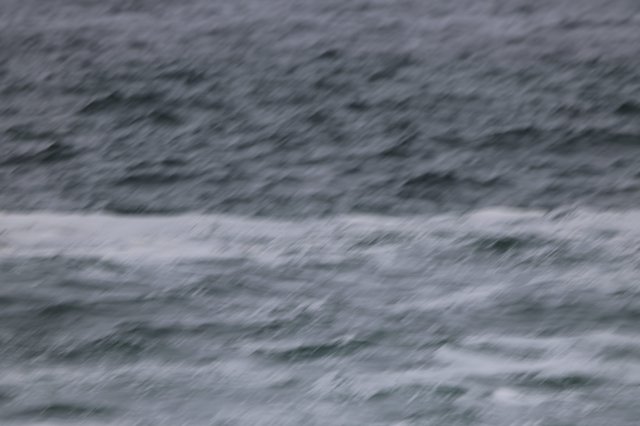 Stormy Seas in Motion: Wave Blur Abstract