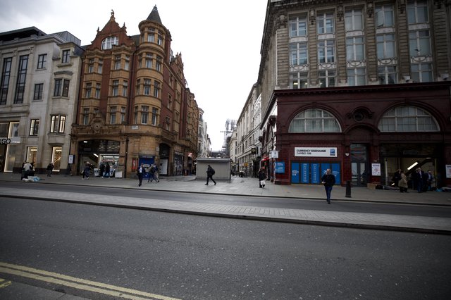 Overcast Day on London's Historic Shopping Street