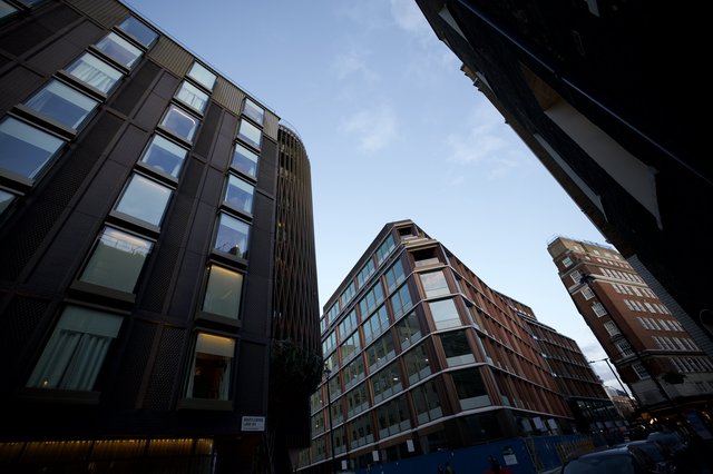 Modern Urban Development in London Courtyard