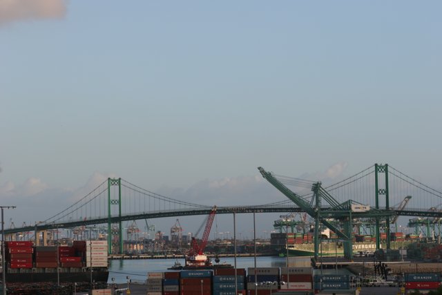 Waterfront Cargo Scene