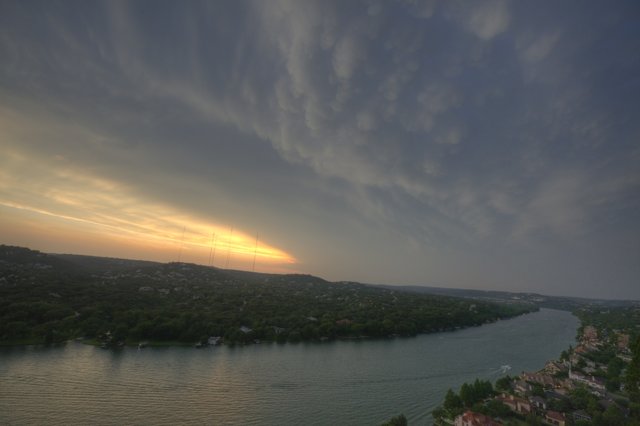 Sunset over Lake Austin