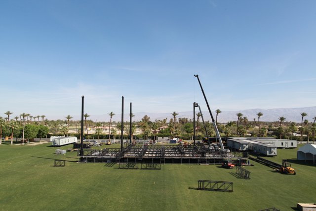 Construction Crane on Coachella Field