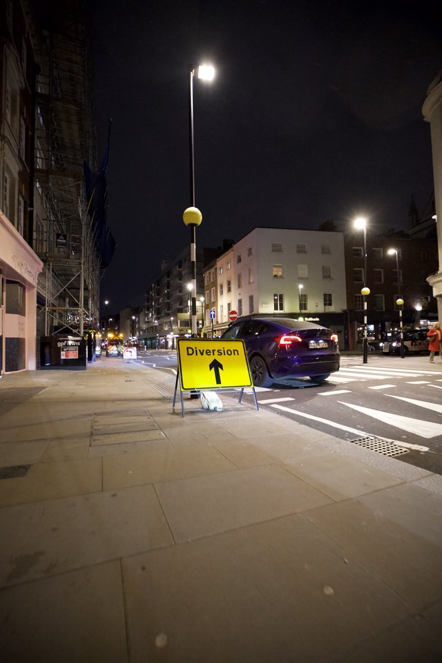 Urban Night Street Diversion in London