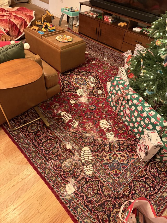 Cozy Christmas Morning Living Room Scene
