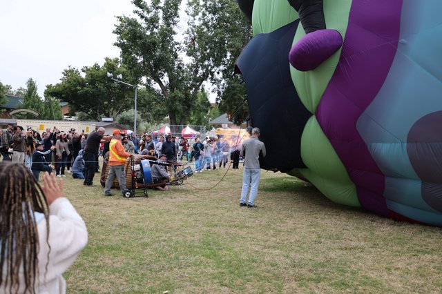 Hot Air Balloon Inflation at Sonoma County Classic