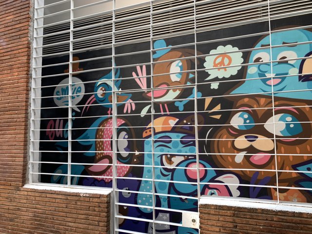 Colorful Cartoon Mural Brightens Up the Block