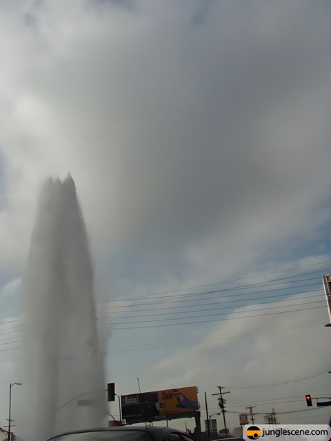 Highland Water Fountain in the Sky