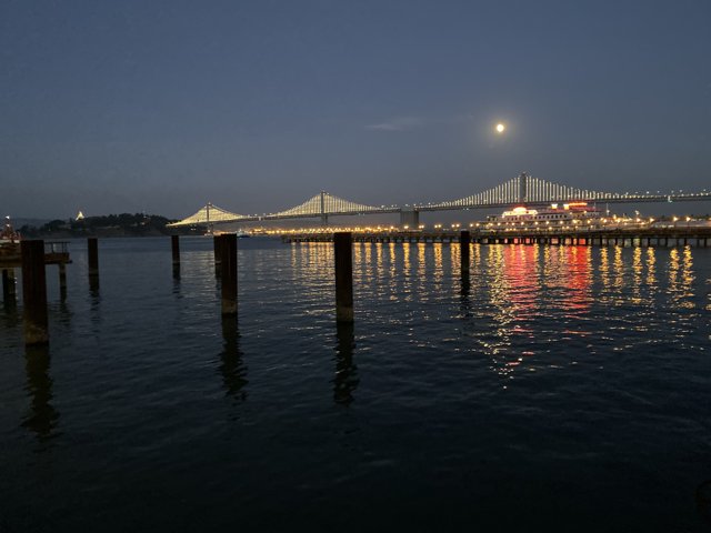 Moonlit Bay Bridge