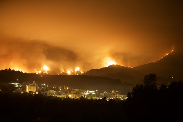 The Station Fire Destroys Mountain and City