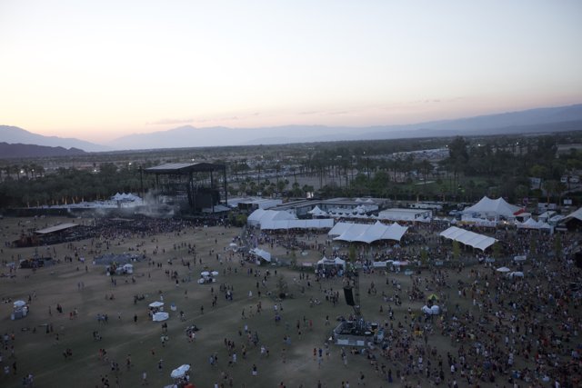 Coachella 2012: Aerial View of Crowded Music Festival