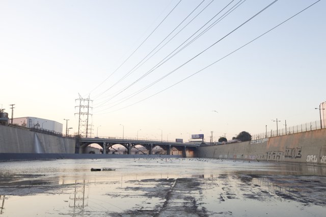 River and Power Lines