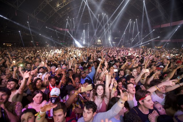 Urban Crowd Surges at Coachella Concert