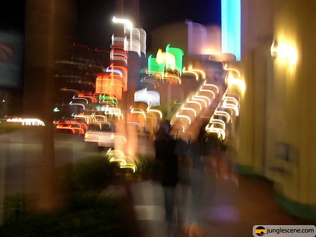 Blurry Nightlife in the Metropolis