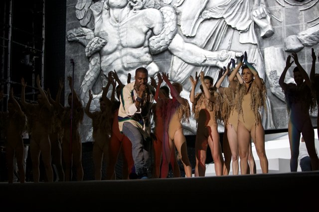 Nude Group Performance with Kanye West